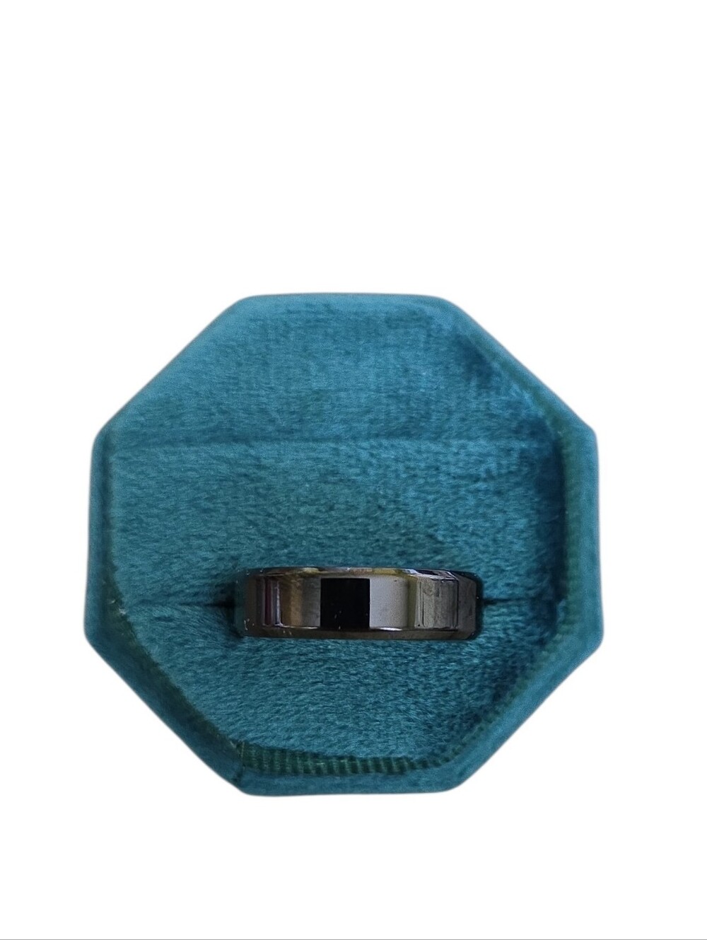 Size 9 Spikes Stainless Steel Polished Black Band